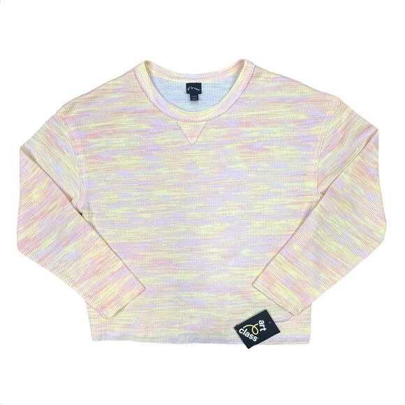 art class Multicolored Waffle Knit Thermal Top - Size Large (10/12 girls) - Picture 1 of 5